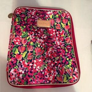Lilly Pulitzer Floral Zip around Binder Case Pink
